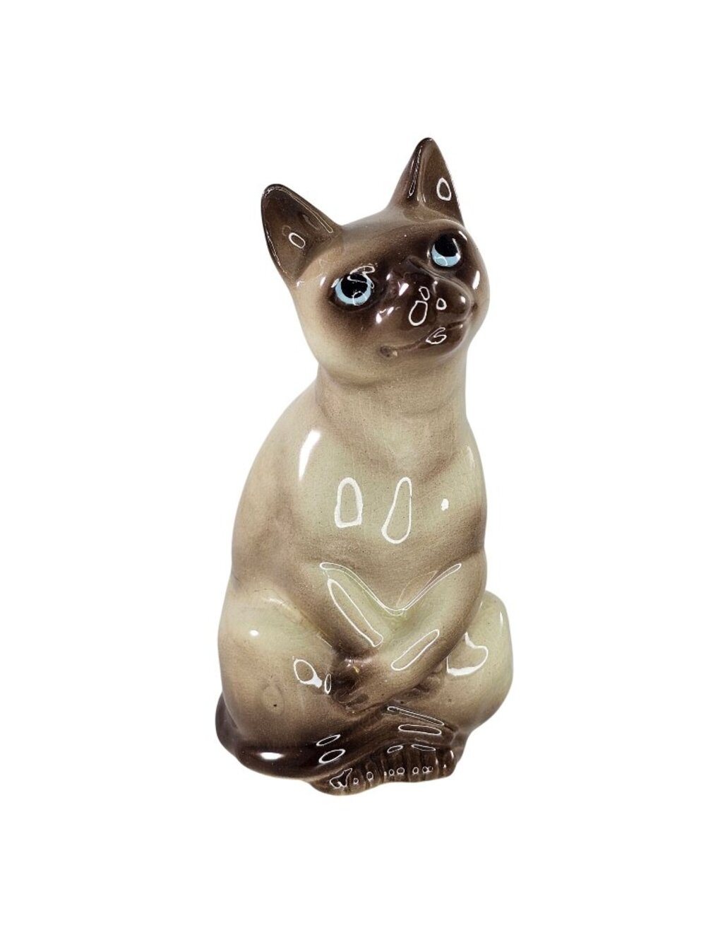 Hagen Renaker DW Calypso Cat Tabbie Siamese Sitting *AS IS REPAIRED*